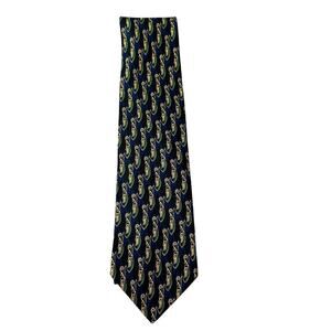 TIE NEW Valentino Cravatta Blu a righe Vtg 100% SETA SILK lusso Made in Italy